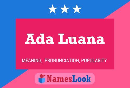 Poster del nome Ada Luana