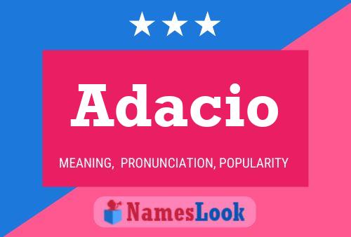 Poster del nome Adacio