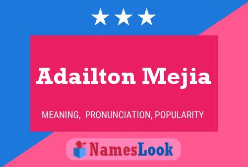 Poster del nome Adailton Mejia