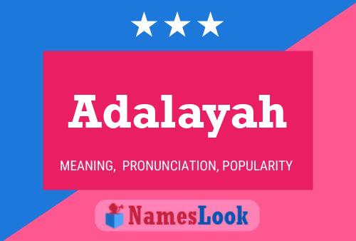 Poster del nome Adalayah