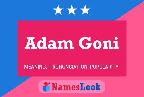 Poster del nome Adam Goni