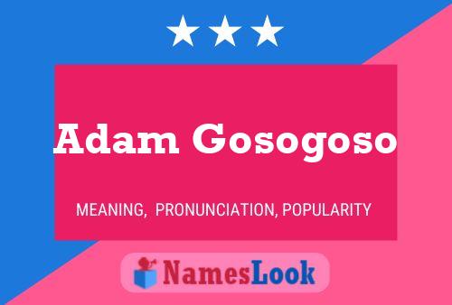 Poster del nome Adam Gosogoso