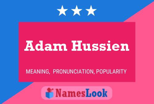 Poster del nome Adam Hussien