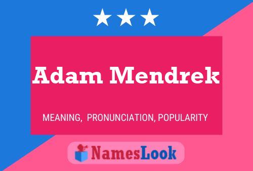 Poster del nome Adam Mendrek