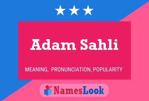 Poster del nome Adam Sahli