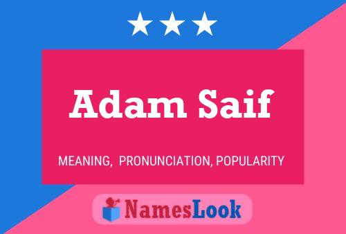 Poster del nome Adam Saif