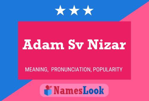 Poster del nome Adam Sv Nizar