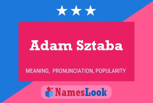 Poster del nome Adam Sztaba