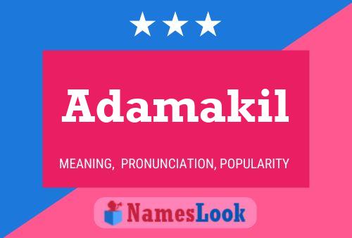 Poster del nome Adamakil