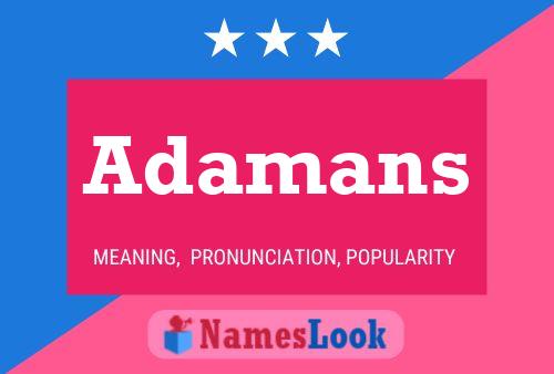 Poster del nome Adamans