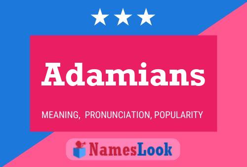 Poster del nome Adamians