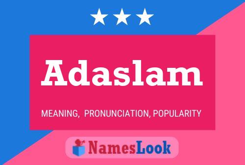 Poster del nome Adaslam