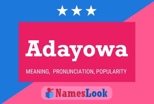 Poster del nome Adayowa