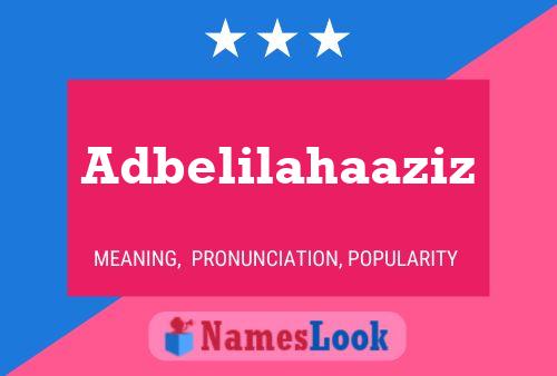 Poster del nome Adbelilahaaziz