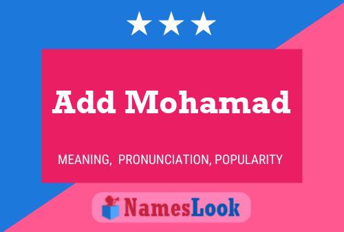 Poster del nome Add Mohamad