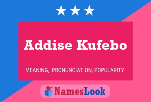 Poster del nome Addise Kufebo