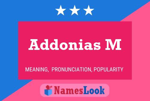 Poster del nome Addonias M