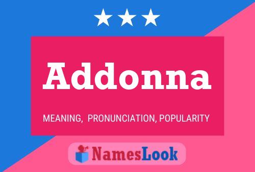 Poster del nome Addonna