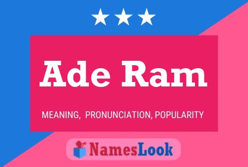 Poster del nome Ade Ram