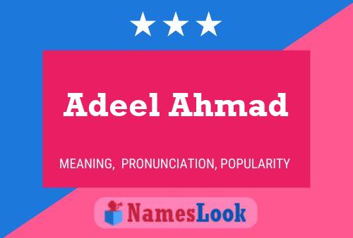 Poster del nome Adeel Ahmad