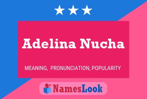 Poster del nome Adelina Nucha