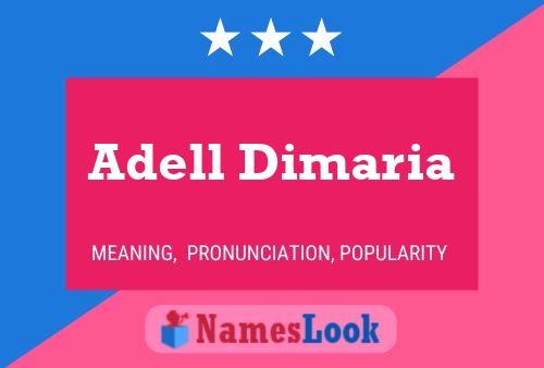 Poster del nome Adell Dimaria