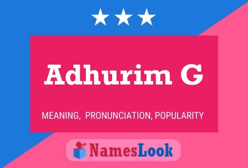 Poster del nome Adhurim G