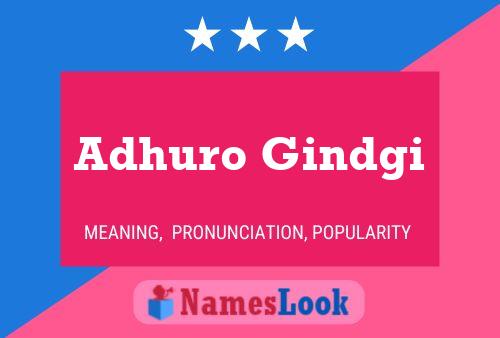 Poster del nome Adhuro Gindgi