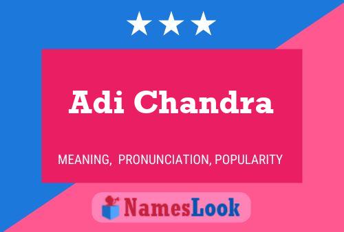 Poster del nome Adi Chandra