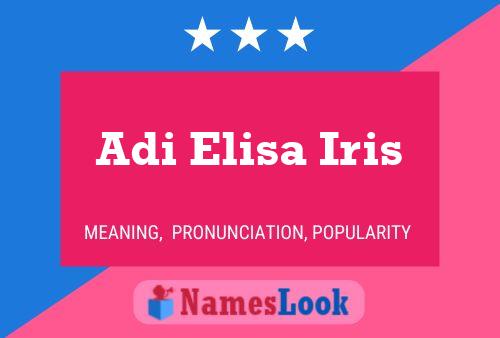 Poster del nome Adi Elisa Iris