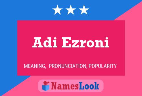 Poster del nome Adi Ezroni