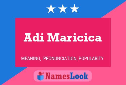 Poster del nome Adi Maricica