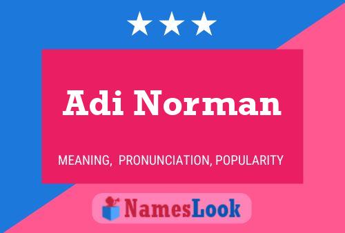 Poster del nome Adi Norman