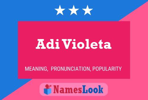 Poster del nome Adi Violeta