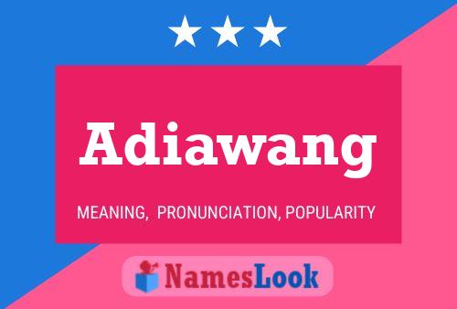 Poster del nome Adiawang