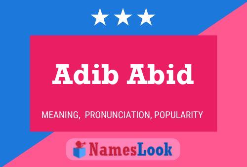 Poster del nome Adib Abid