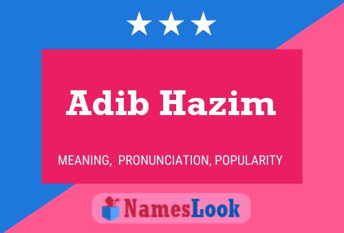 Poster del nome Adib Hazim