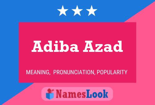 Poster del nome Adiba Azad