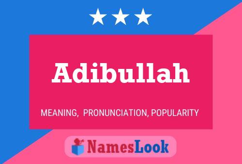 Poster del nome Adibullah