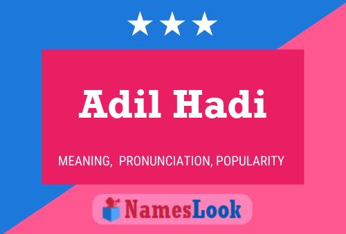 Poster del nome Adil Hadi