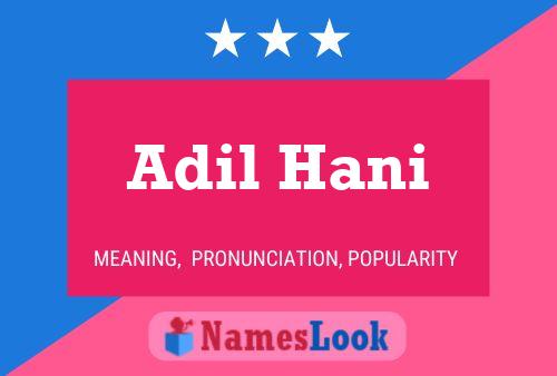 Poster del nome Adil Hani