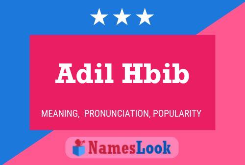 Poster del nome Adil Hbib