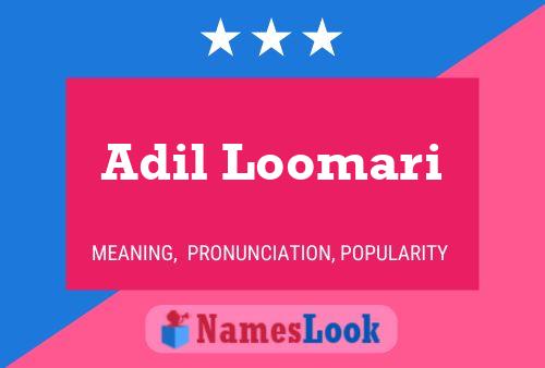 Poster del nome Adil Loomari