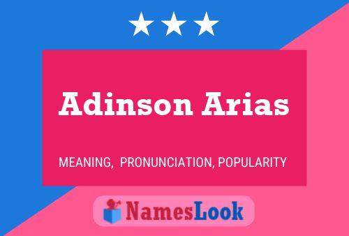 Poster del nome Adinson Arias