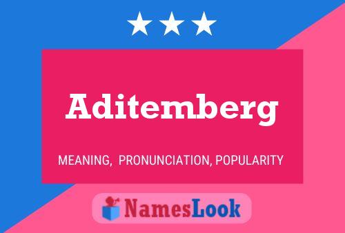 Poster del nome Aditemberg