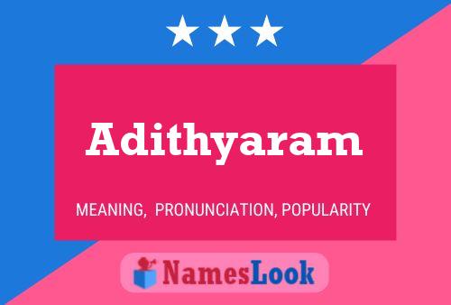 Poster del nome Adithyaram