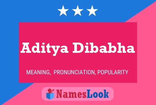 Poster del nome Aditya Dibabha