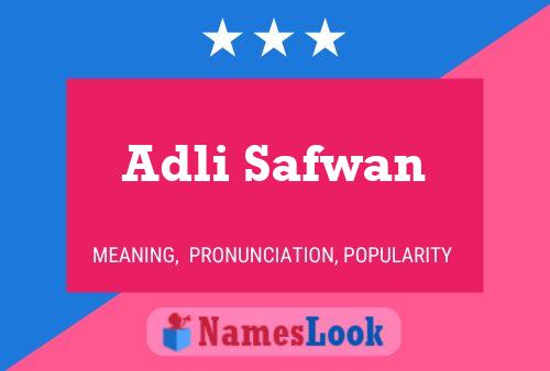 Poster del nome Adli Safwan