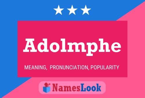 Poster del nome Adolmphe