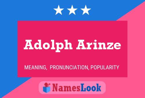 Poster del nome Adolph Arinze